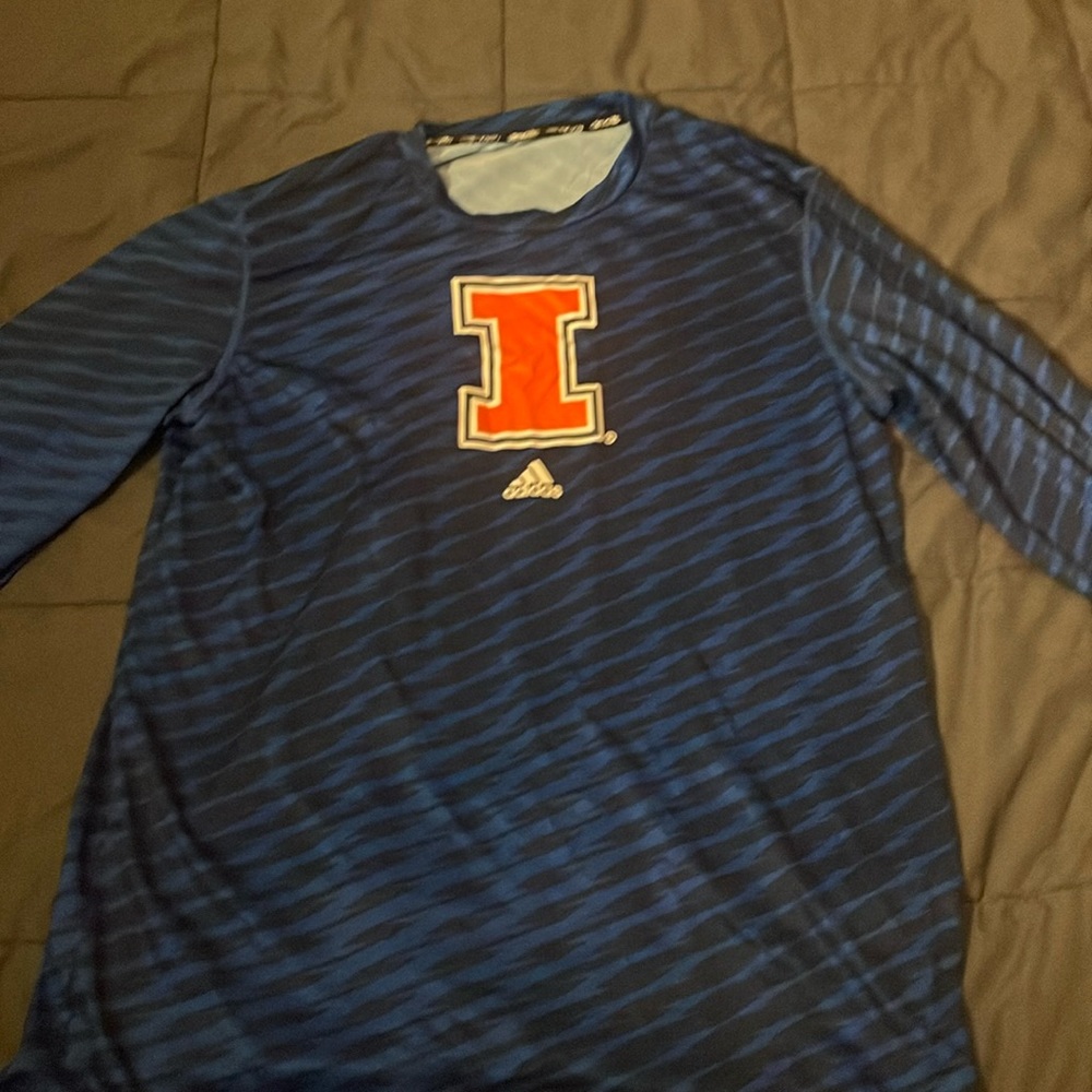 University of Illinois Climalite Long Sleeve T shirt